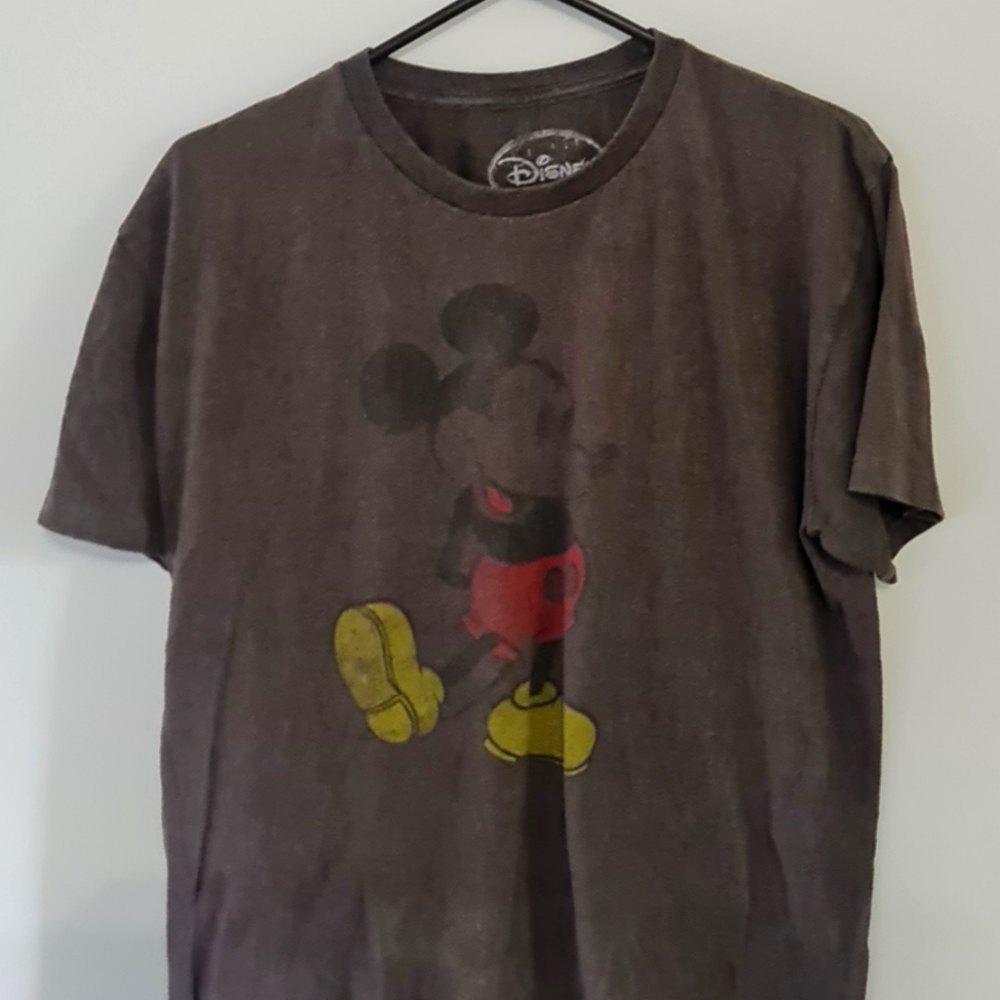 Faded Mickey Mouse Men's Large Tshirt
